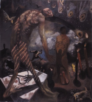 《多么悲傷》 200x180cm 1990
