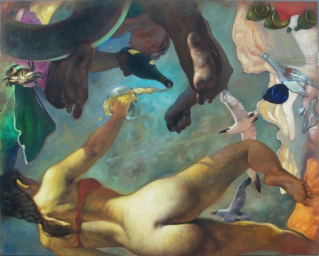 《海灘》130×163cm 1996
