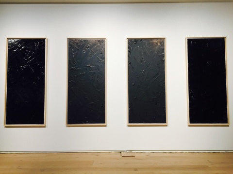 隋建國(guó)2015年紙上聚氨酯作品 《夜.子》、《夜.丑》、《夜.寅》、《夜.卯》
