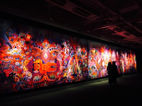 1987年油畫原作、2015年修訂再作的《生命——瞬間與永恒》
