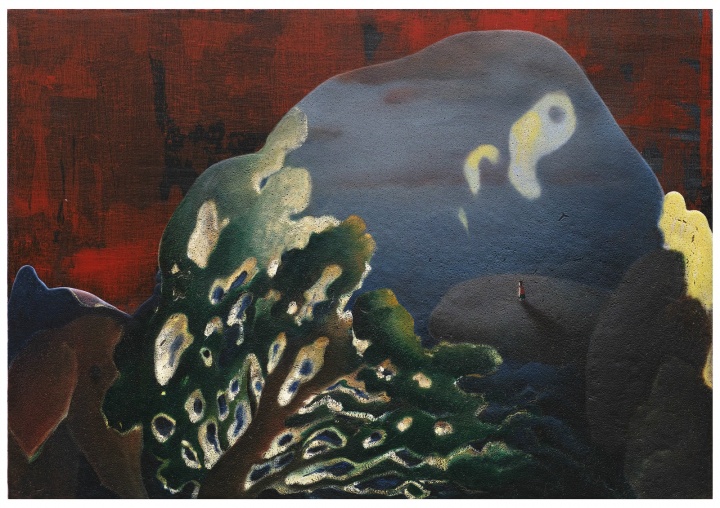 《大象》 70×100cm 布面綜合材料 2015
