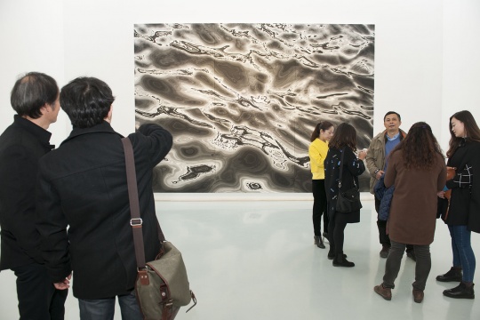陳琦 《碎金》（三聯(lián)） 380X540cm?  水印版畫(huà)  2015
