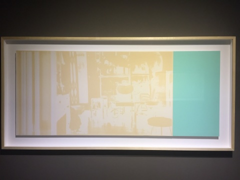 李美娟 《美麗的六十年代》 210×100×6cm 時間、光、乳膠漆紙本 2015
