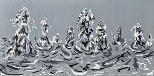 劉韡《浪》 200x420cm  布面油畫  2005   成交價(jià)：143.8萬元
