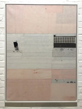 《無題》 60×90cm 色、墨、宣紙拼貼 2014
