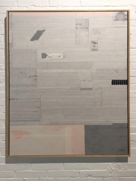 《無題》 120×90cm 色、墨、宣紙拼貼 2015
