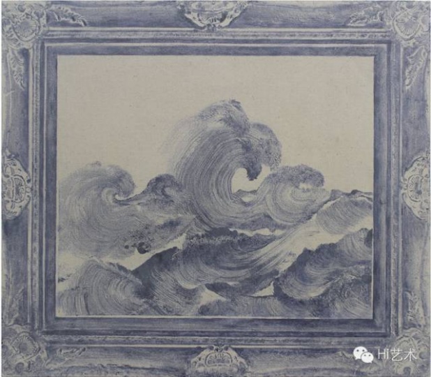 張?zhí)燔?《浪涌8》 81X71cm 布面油畫 2015
