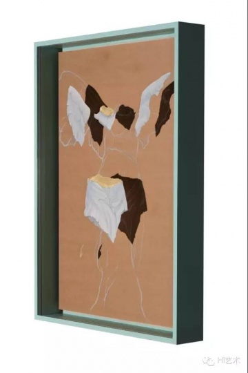 馬靈麗 《勝利嗎？》119x88cm 絹本繪畫裝置 2015
