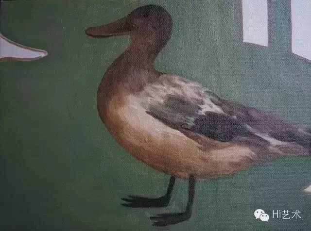 翟倞 《我和你不熟》30×40cm 布面油畫 2015
