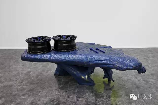 關(guān)小 《藍蛙》 黃銅、汽車輪殼 2015
