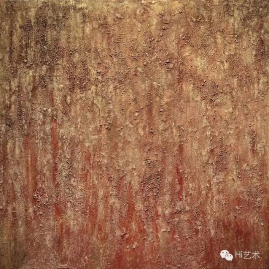 蔣友梅 《天地生死經(jīng)(二)》101.6x101cm 復(fù)合媒材、油彩、畫布 2014
