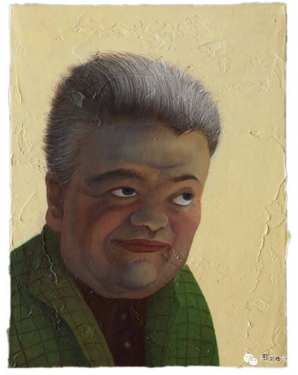 陳可 《老年迪耶戈》 30 × 40 cm 布面油畫 2015
