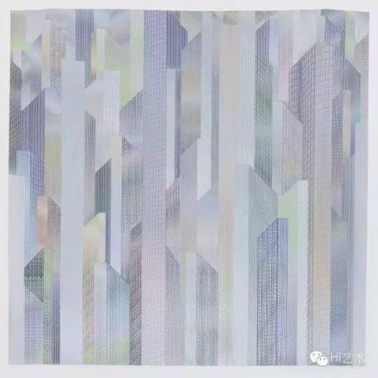 馬秋莎 《你交換》180 x180 cm 紙上水彩及綜合材料 2015
