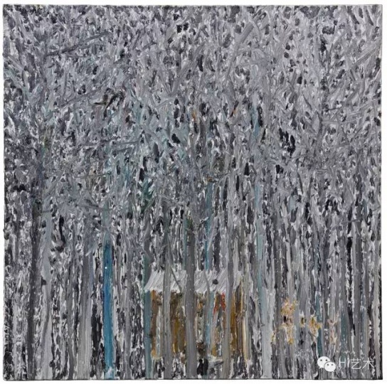 ?歐陽春《獵人》 100x100cm 布上油畫 2014