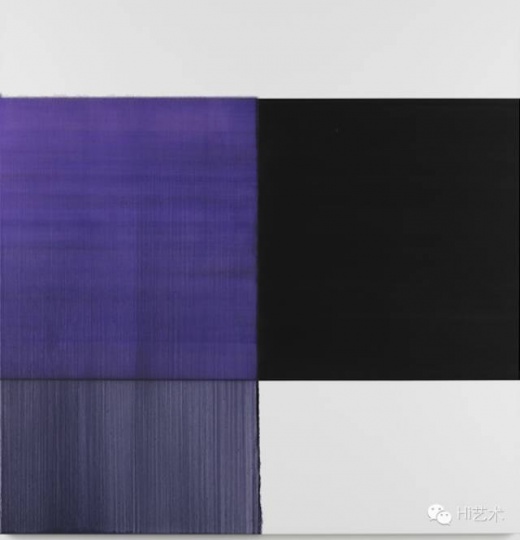 卡勒?英納斯 《Exposed Painting Dioxaine Violet》180x175cm 油彩亞麻布 2015
