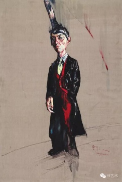 曾梵志《肖像》220 x 150.8cm 布面油彩 2006 估價(jià)：500至700萬(wàn)港元
