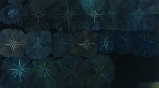 《我眼中的十七顆星》 108×195cm 布面油畫 2015
