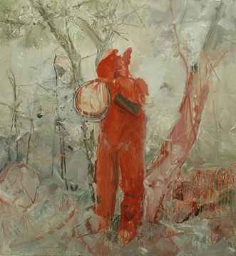朱湘閩 《節(jié)日之紅NO.1》 180×190cm 布面油畫 2014
