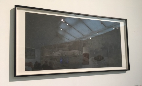 肖旭  《幽林竹色》  137×69cm  紙本水墨  2015
