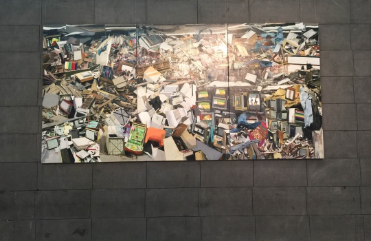 馬文婷  《平行裝置》  300×600cm  布面油畫  2014-2015
