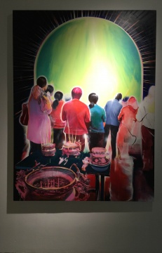 崔新明  《榮光-2015.07》  150×200cm   布面油畫   2015
