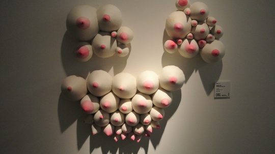康悅 《微觀世界-季紅》 60×60cm 棉布棉花 2014 推薦人：秦璞

