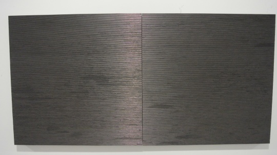 孟柏伸 《拼湊》 80×1600cm 木板上鉛筆芯 2015 推薦人：張頌仁
