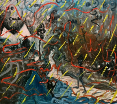 陶發(fā)  《圭山旅行》 120x136cm 布面油畫 2015
