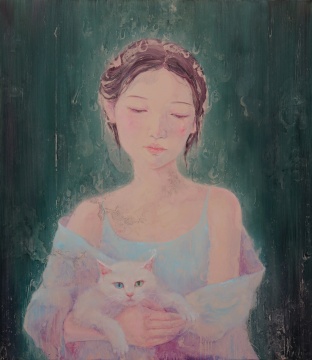 張子葉 《會發(fā)光·5》   150×130cm  布面油畫 2015
