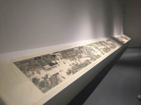 《無(wú)人的上河圖》，以《清明上河圖》為繪制對(duì)象，去除了所有的人物