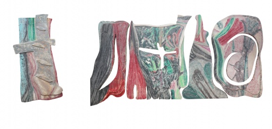 《無(wú)題》 470×500cm 綜合材料 2015
