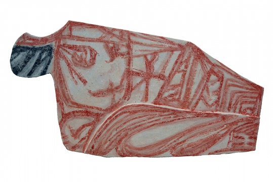 《無(wú)題》 234×122cm 綜合材料 2014
