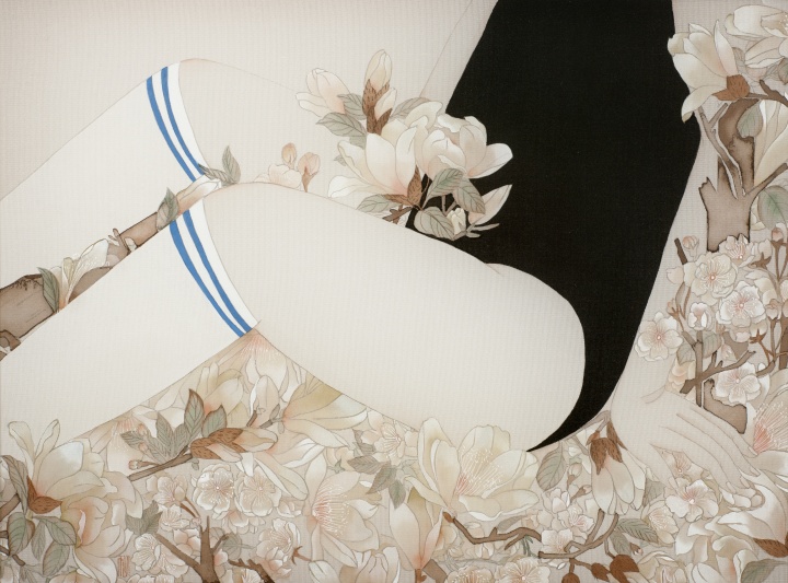 《豆蔻》 23×32cm 絹本設(shè)色 2015
