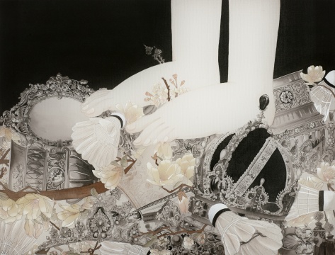 狄青 《呵呵》 37×48cm 絹本設(shè)色 2015
