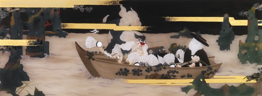 狄青 《如也》 60×158cm 絹本設(shè)色 2016

