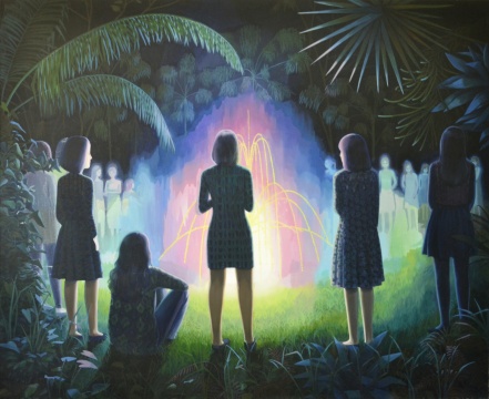 莫頔 《夢(mèng)的入口》180×220cm 布面油畫(huà) 2013
