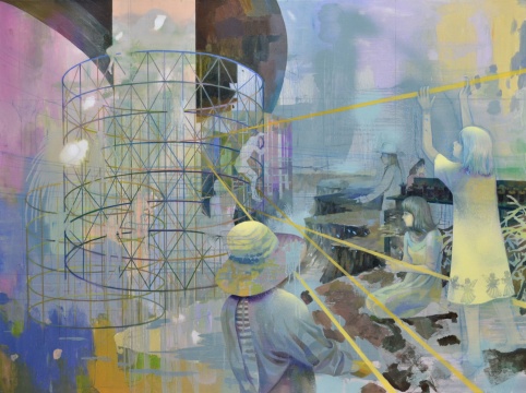 莫頔 《逃離》120×160cm 布面油畫(huà) 2015
