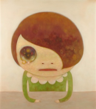 奈良美智  《無題》  162×145.5cm  布面丙烯   2007    估價：1000 - 1500萬港元  現(xiàn)當代亞洲藝術晚間拍賣
