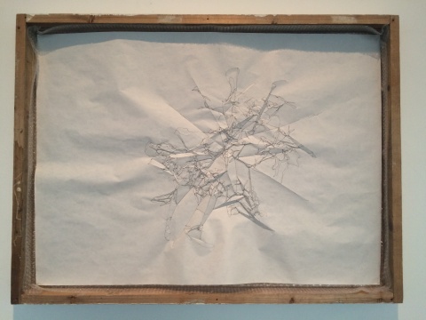 文豪《界限》30×21×3.5cm 白紙 黑色筆 2015