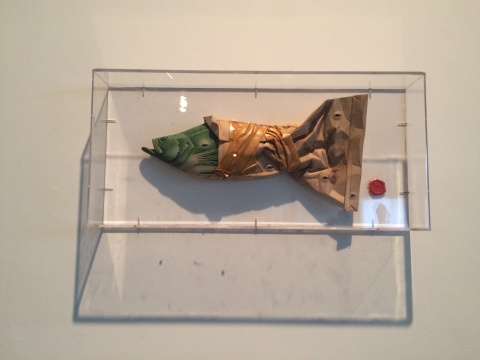 馬文甲 《魚》 25×12×4cm 木、玻璃 2013