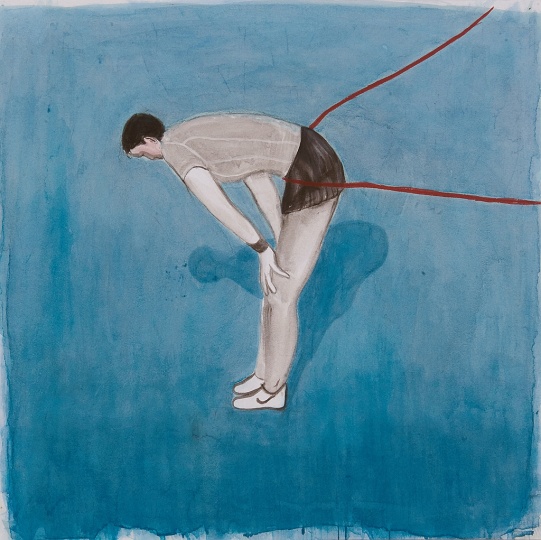 蔣昭昆 《終點》 66×66cm  紙本水墨 2015
