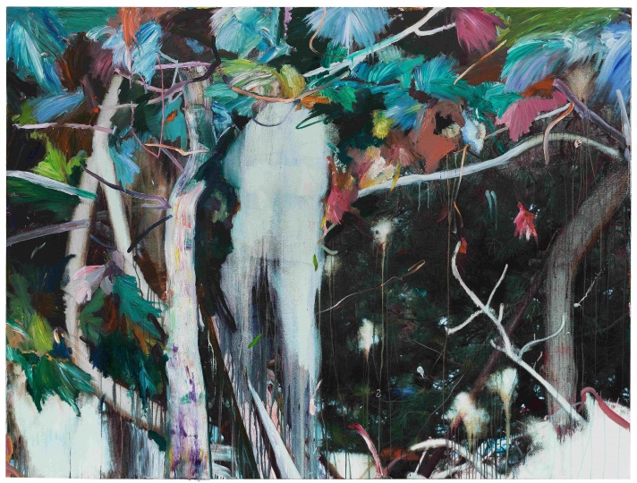 許宏翔 《流動的風(fēng)景NO.5》  150×200cm  布面水性寫真、油彩  2015
