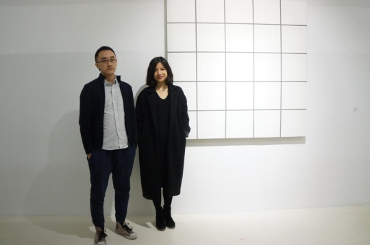藝術家劉國強（左）與策展人王旖旎
