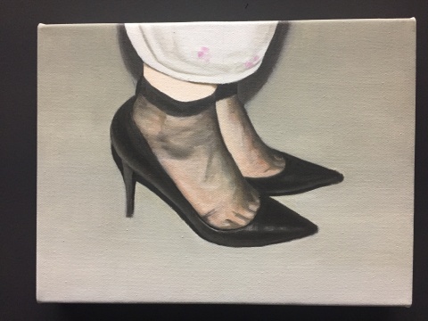 蔡龍飛 《片段-4》 30×40cm 布面油畫 2015
