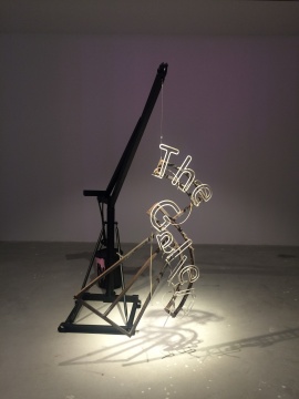 現(xiàn)場展出的作品《畫廊》