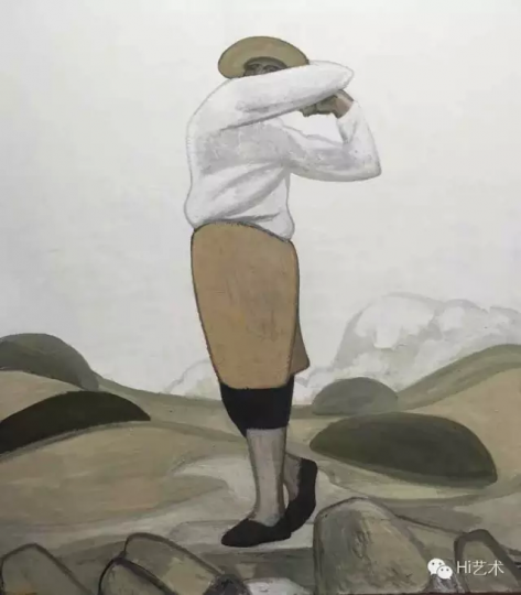 劉曉輝《高原練習(xí)場》2014-2016 180x160cm 布面油畫
