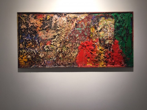 尹朝陽  《肖像》  122×59cm  木板油畫  2016
