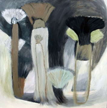 王一韋 《棕櫚樹》  50x50cm 布面油畫  2016

