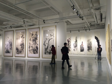 “齊物見心--當(dāng)代中國(guó)寫意花鳥畫七人展第二回”展覽現(xiàn)場(chǎng)