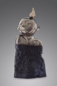 張建龍 《無名氏與飛鳥》  32.5×25×69cm  銅化學(xué)著色  2015
